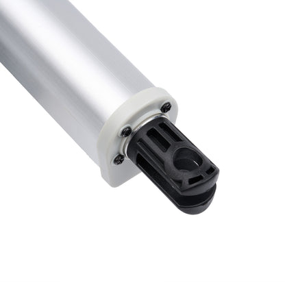 Light bulb with white base and black socket on a white background