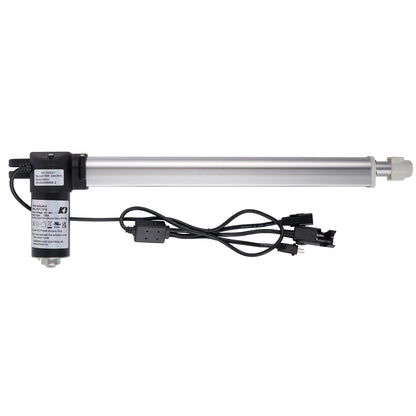A KAIDI KDYJT018-277 linear actuator for recliner or lift chair, showing the actuator cylinder, motor, cables, and connectors.