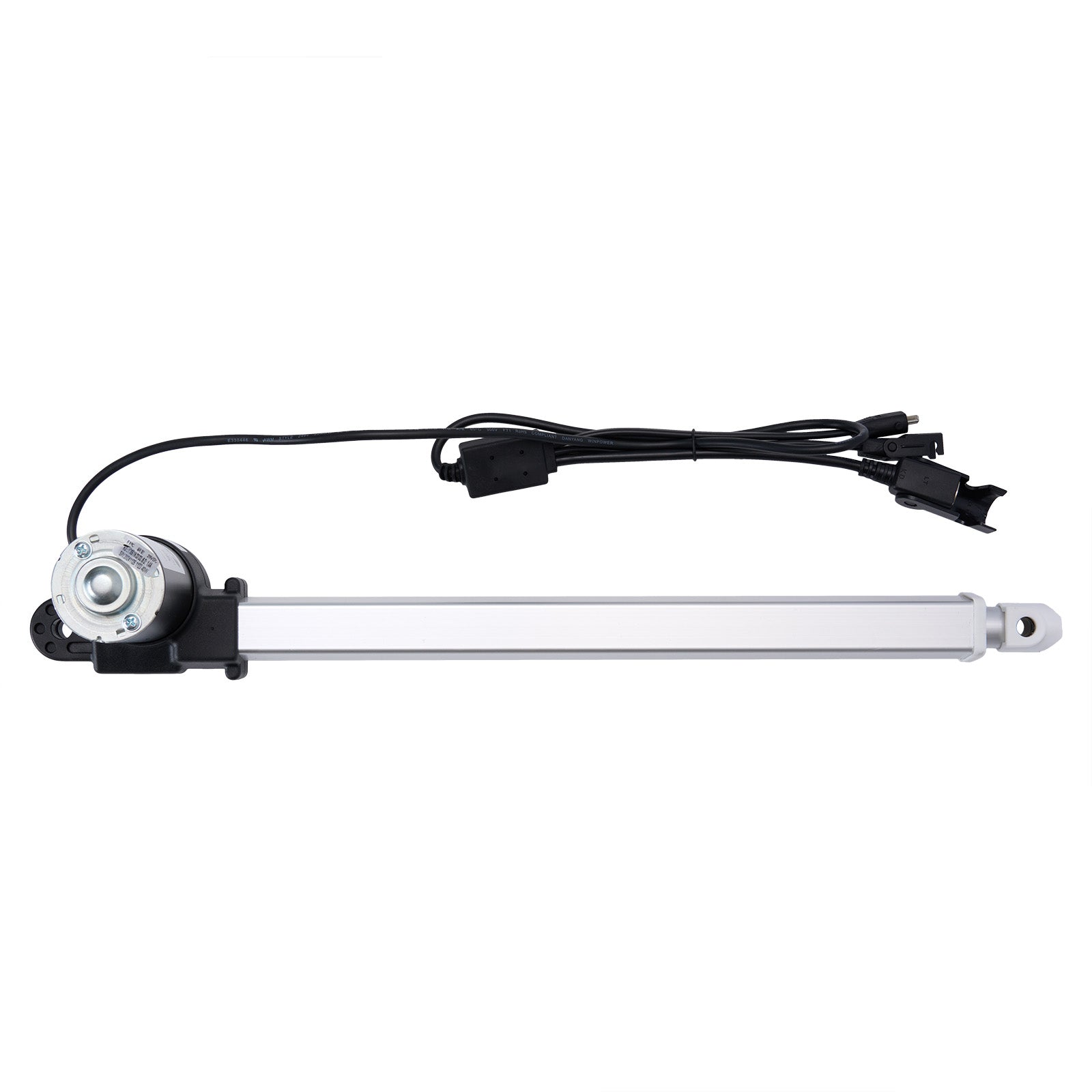Car window regulator with motor on a white background