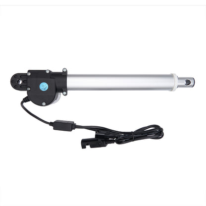 Linear actuator with cable on a white background