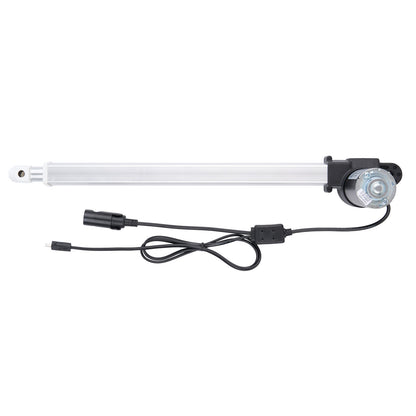 Underwater light bar with cable on a white background