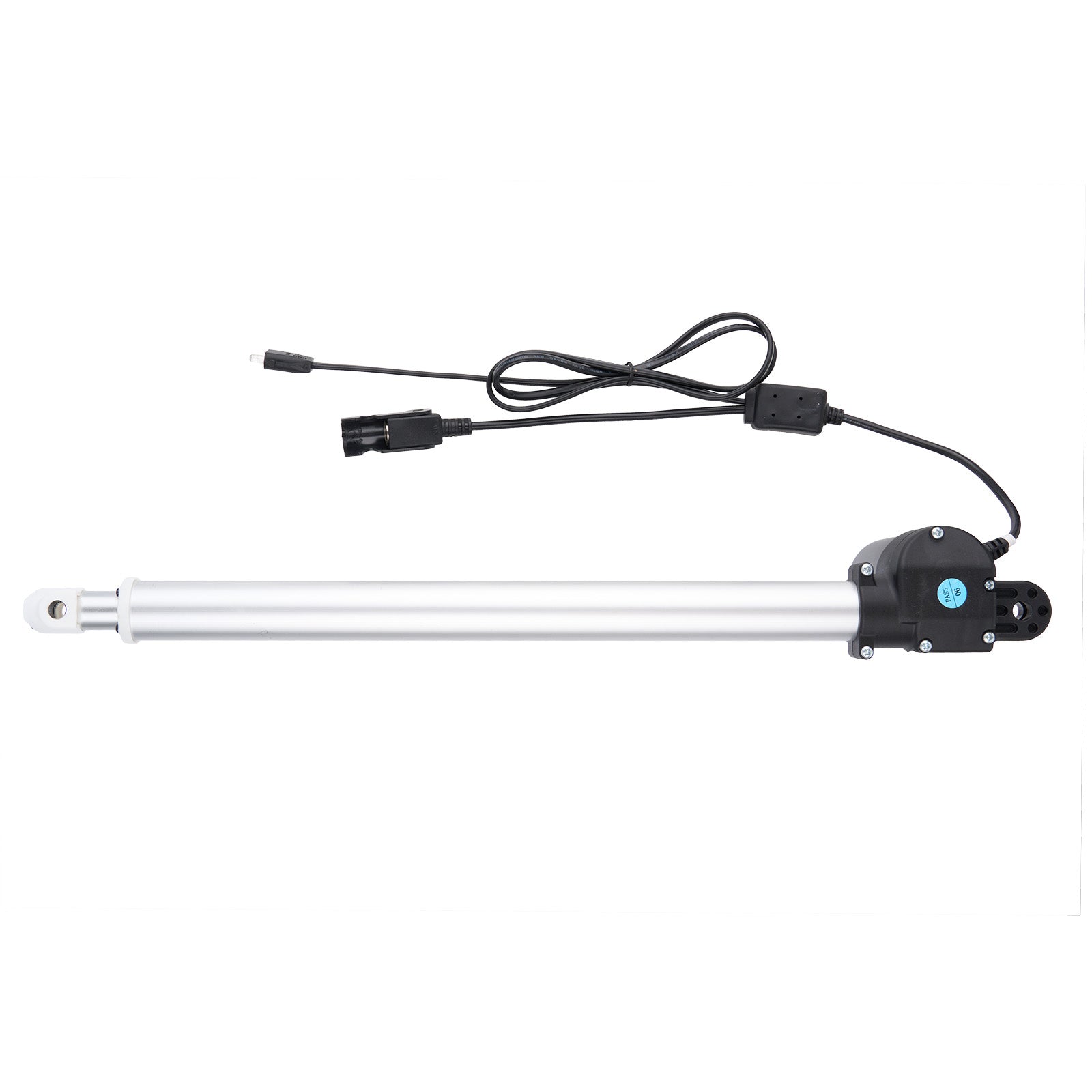 Linear actuator with cables on a white background