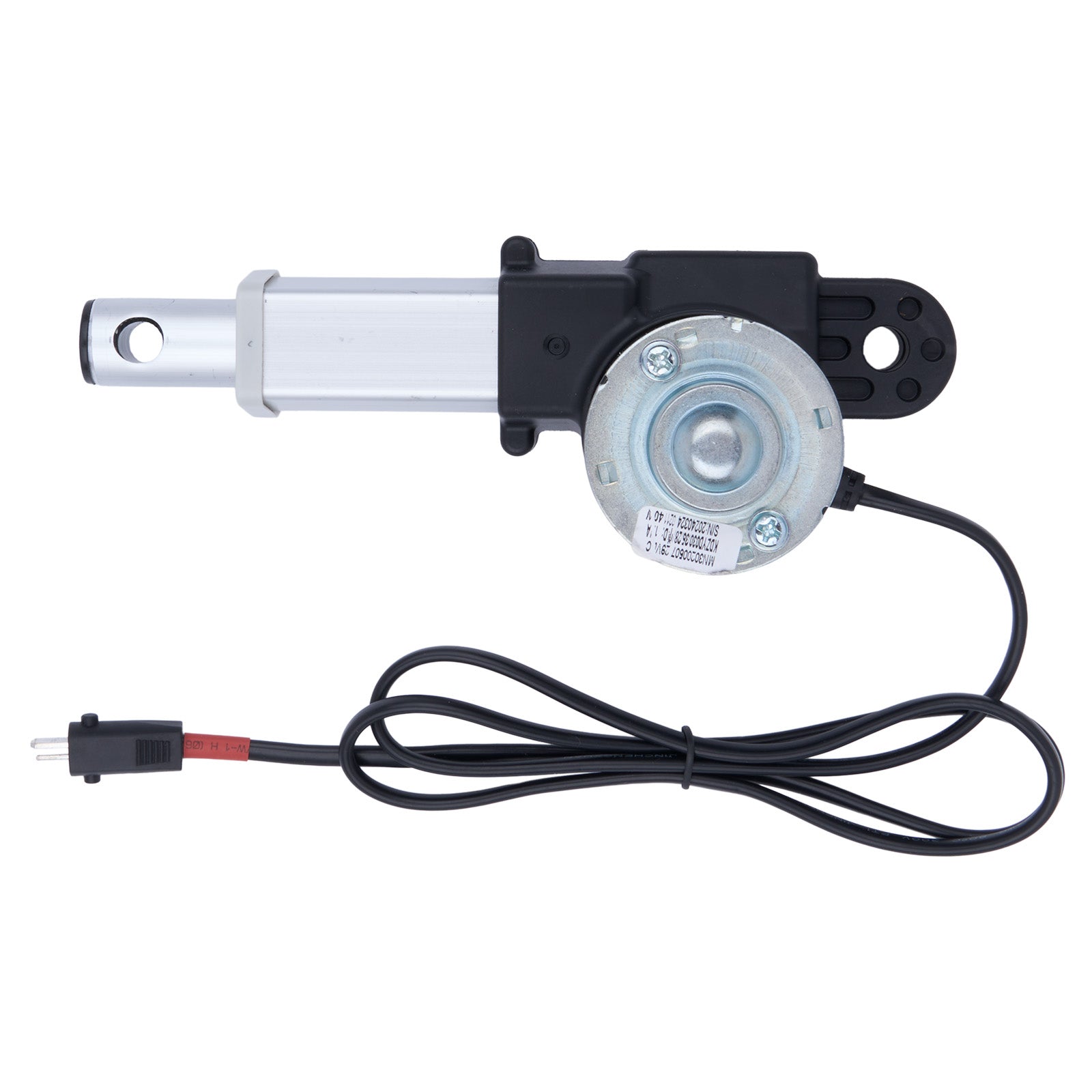Mechanical component with a cable on a white background