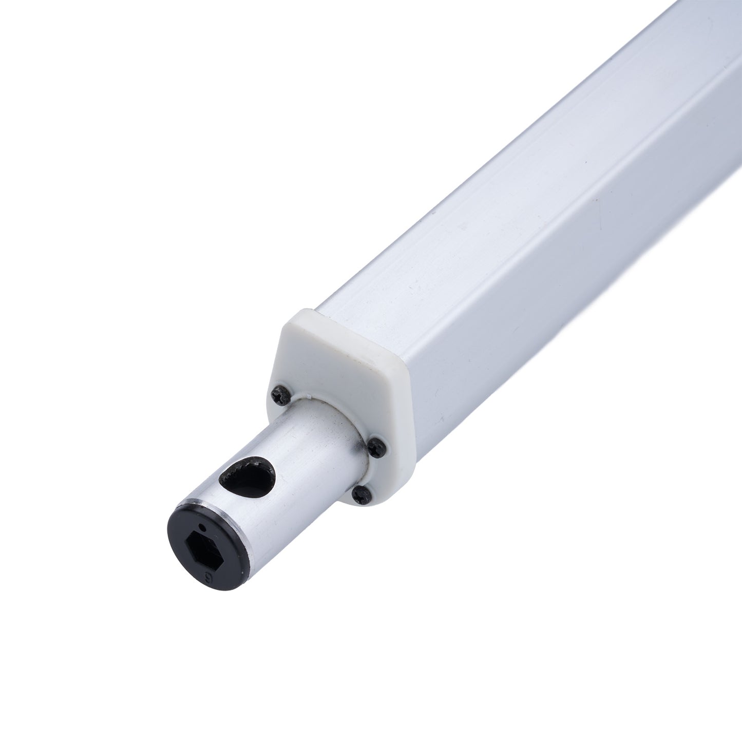 White LED light bulb on a white background