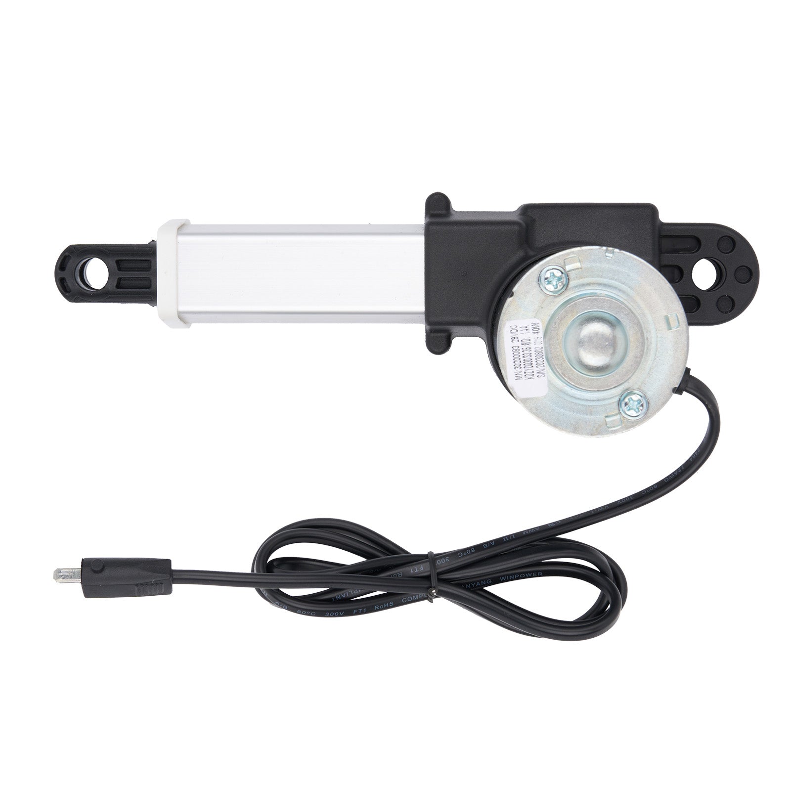 Mechanical component with a cable on a white background