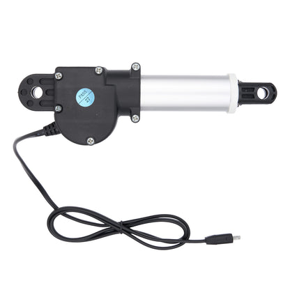 Electric actuator with a cable on a white background