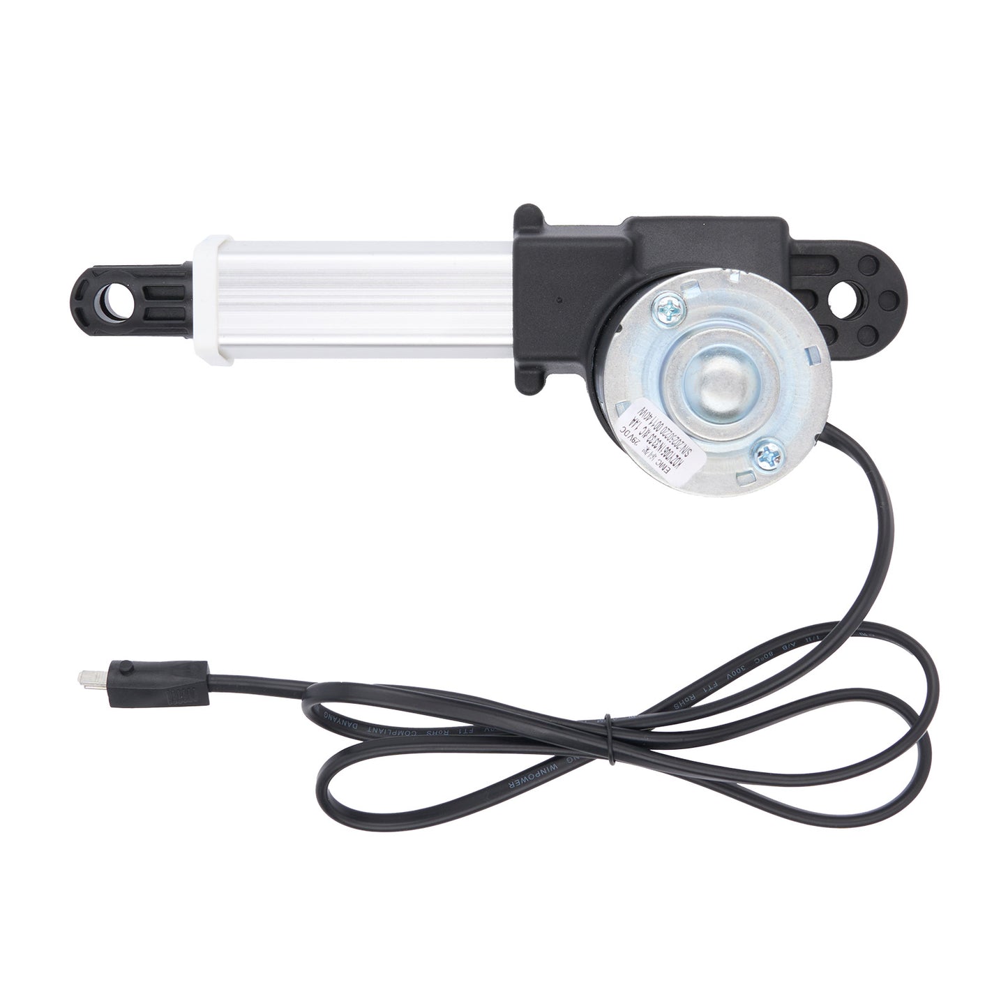 Motor with cable on a white background