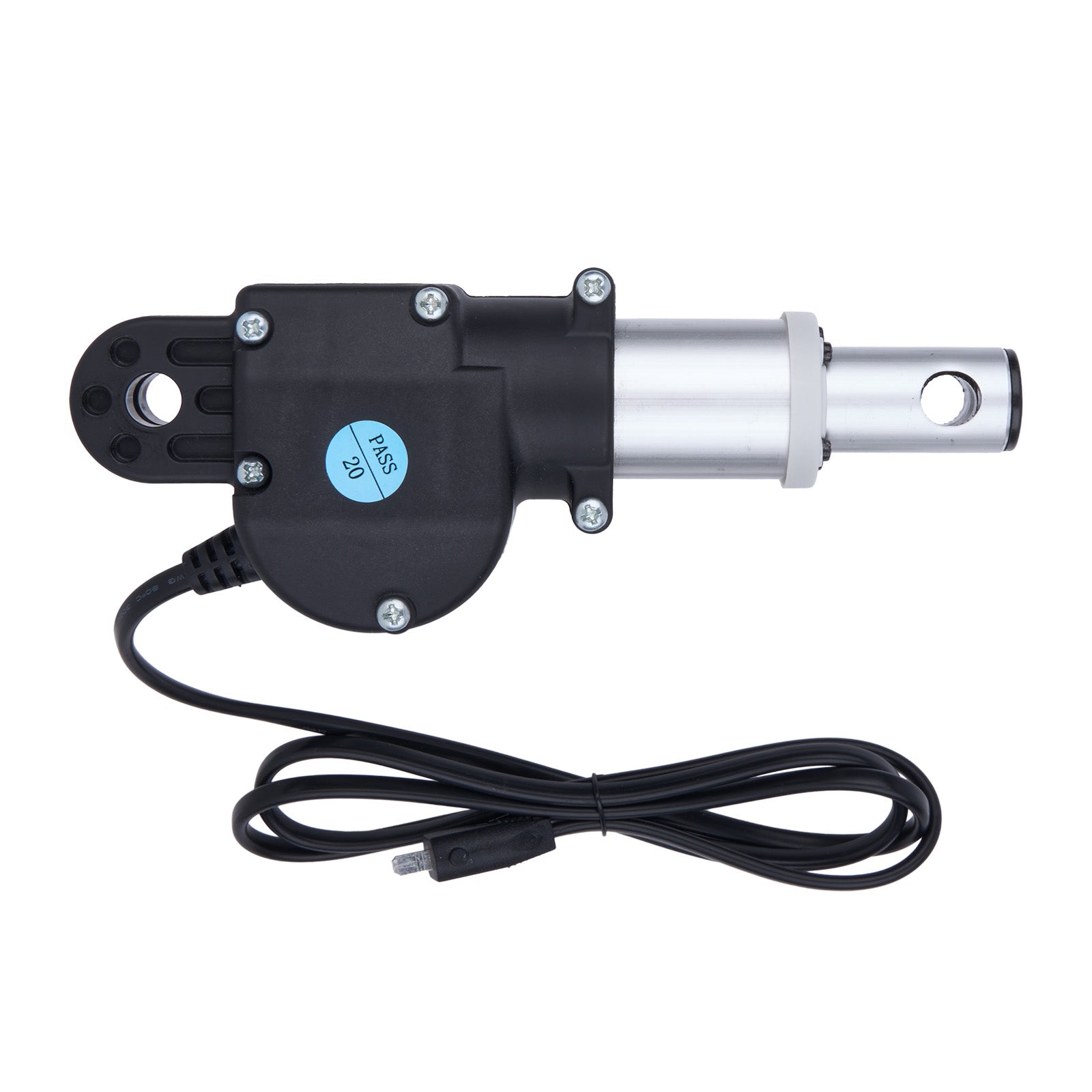 Motor with cable on a white background