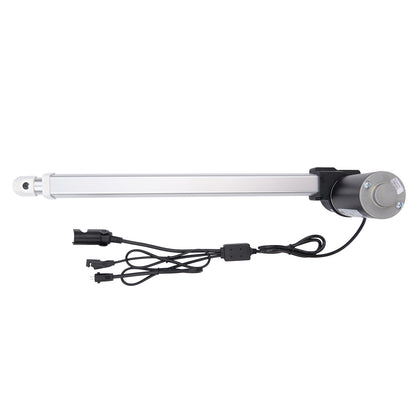 Linear actuator with cable on a white background