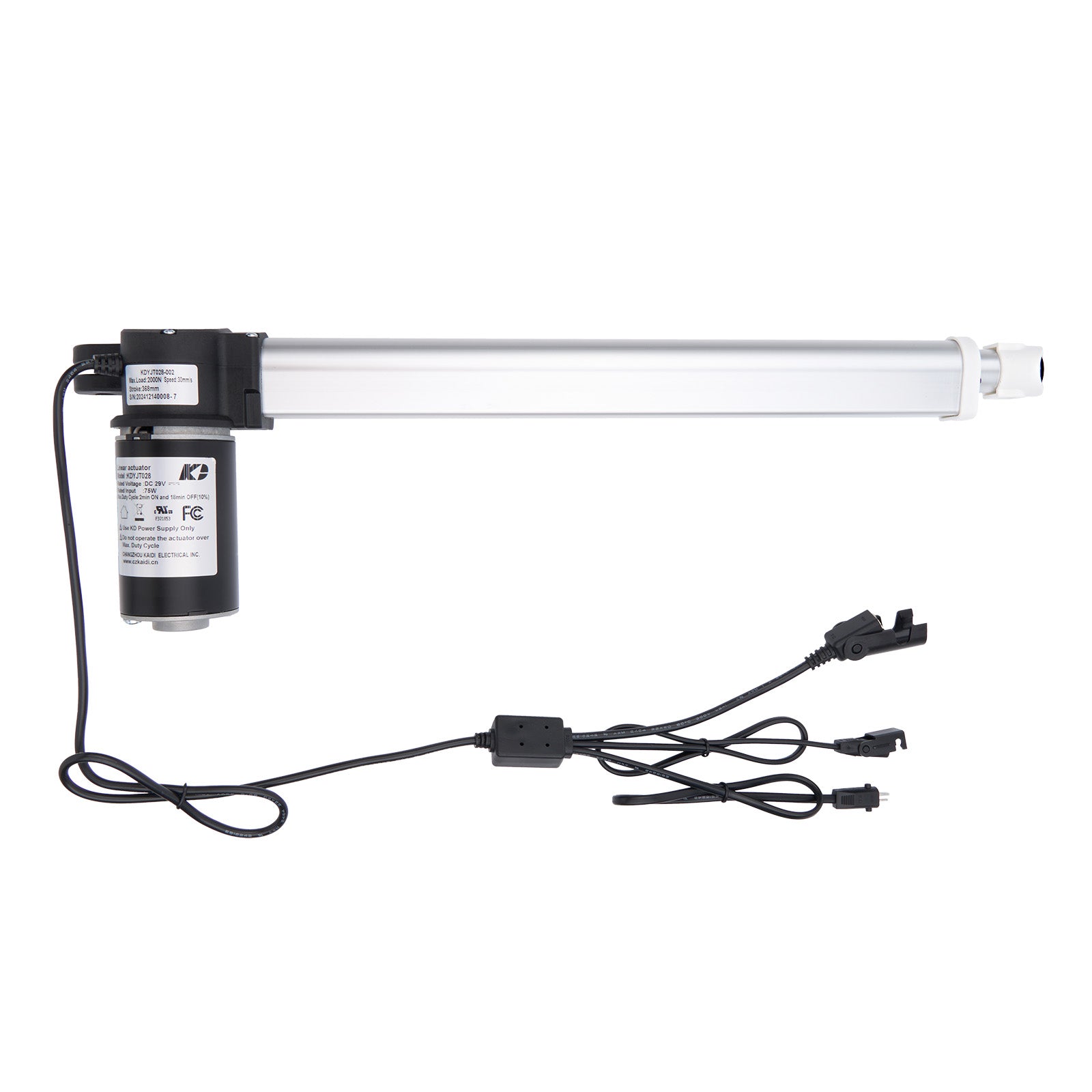 T5 fluorescent light fixture with driver on a white background