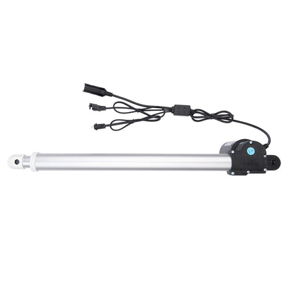 Linear actuator with cables on a white background