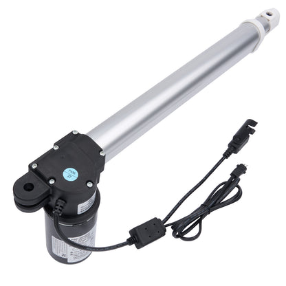 Linear actuator with cable on a white background