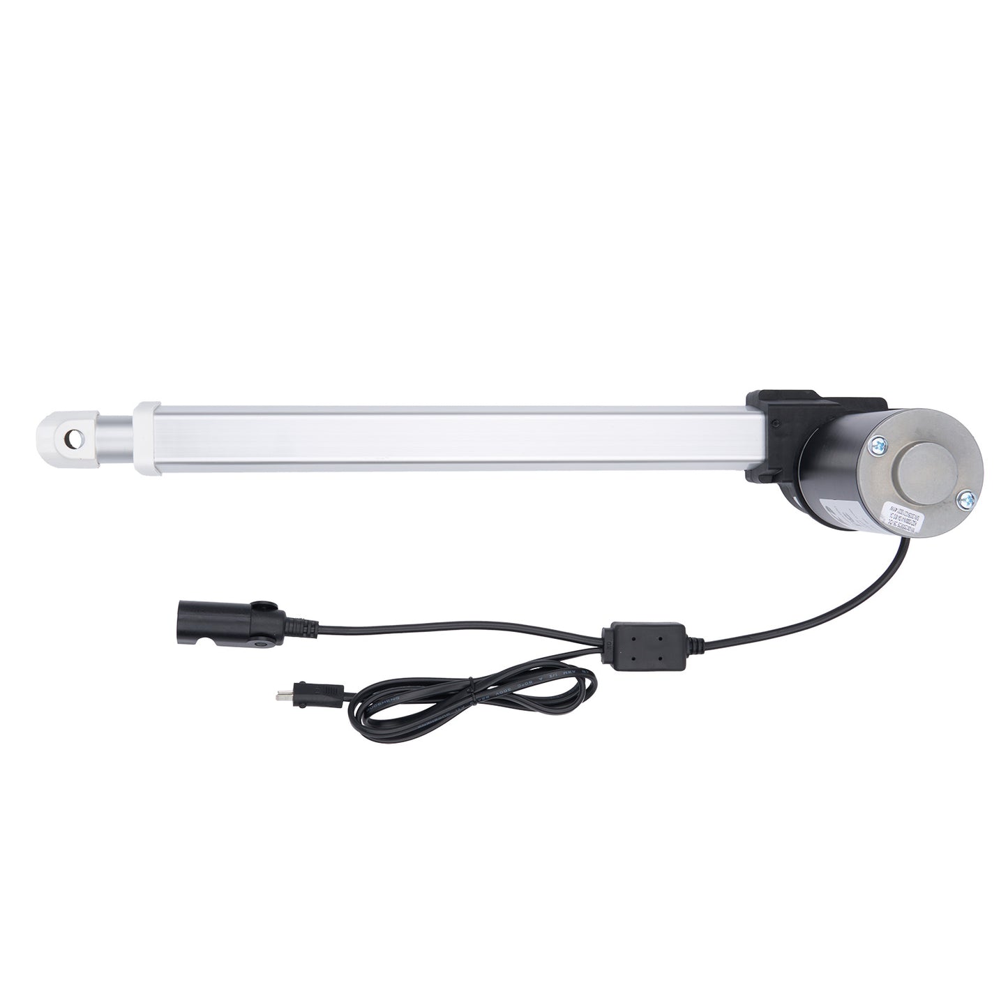 Linear actuator with cable on a white background