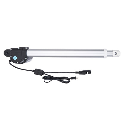 Linear actuator with power cable on a white background