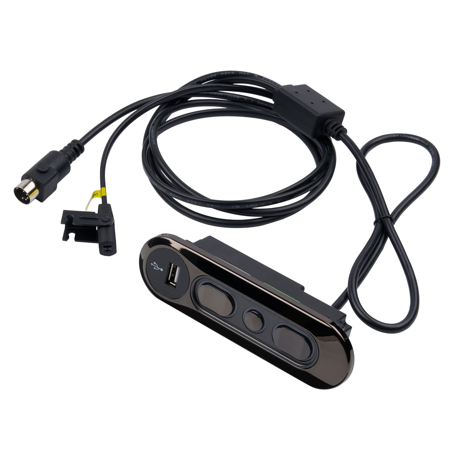 Kaidi KDH127M-023 5-Button Recliner Switch with 2 Connectors and USB Charging Port