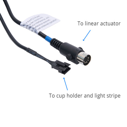 eMoMo HX90HU2CLN / HX90HU2C2LN 5 Button Switch with Type A+C USB Ports and Two Leads