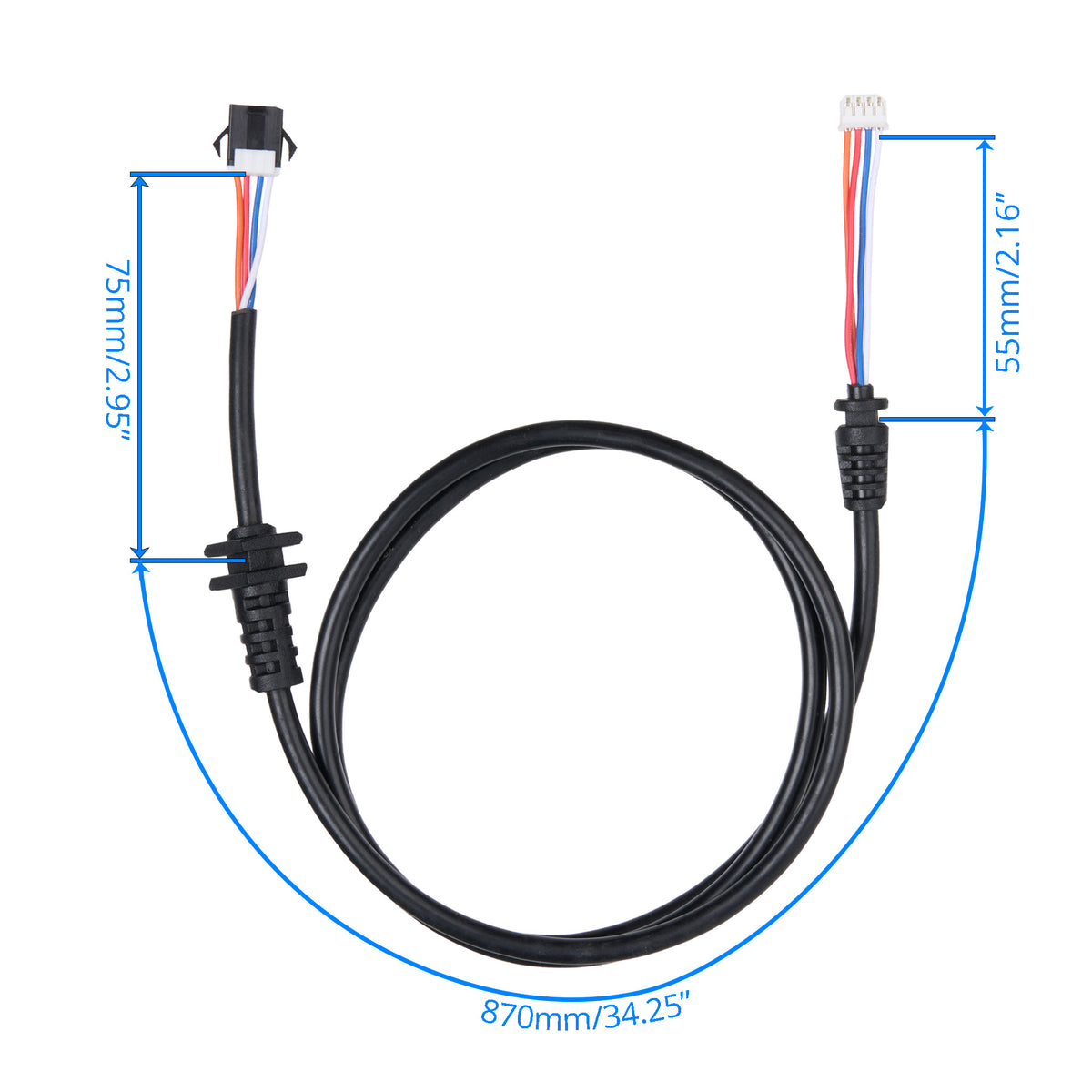Length of 4-Pin Remote Controller Wire Harness for iRest SL-A303 series massage chairs