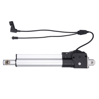 Linear actuator with cables on a white background