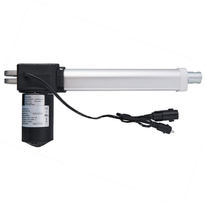 ML16-246A linear actuator consisting of a black motor unit connected to a silver cylinder which is part of a recliner or lift chair mechanism.