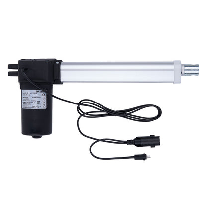 Linear actuator with cable on a white background