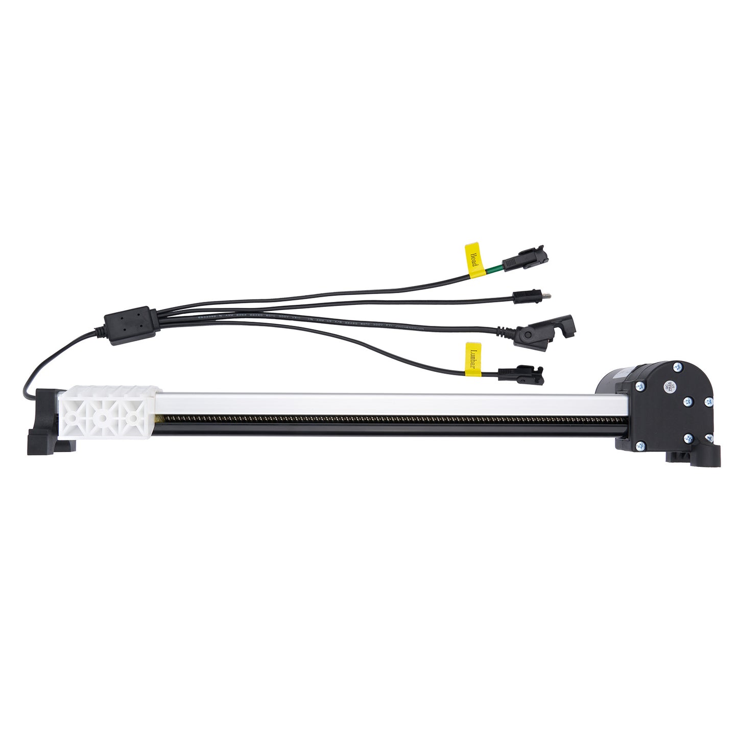 Mechanical component with multiple wires on a white background