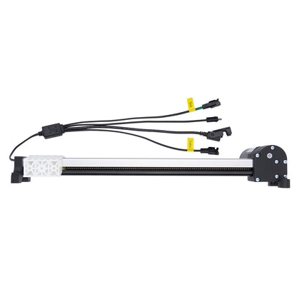 Mechanical component with multiple wires on a white background