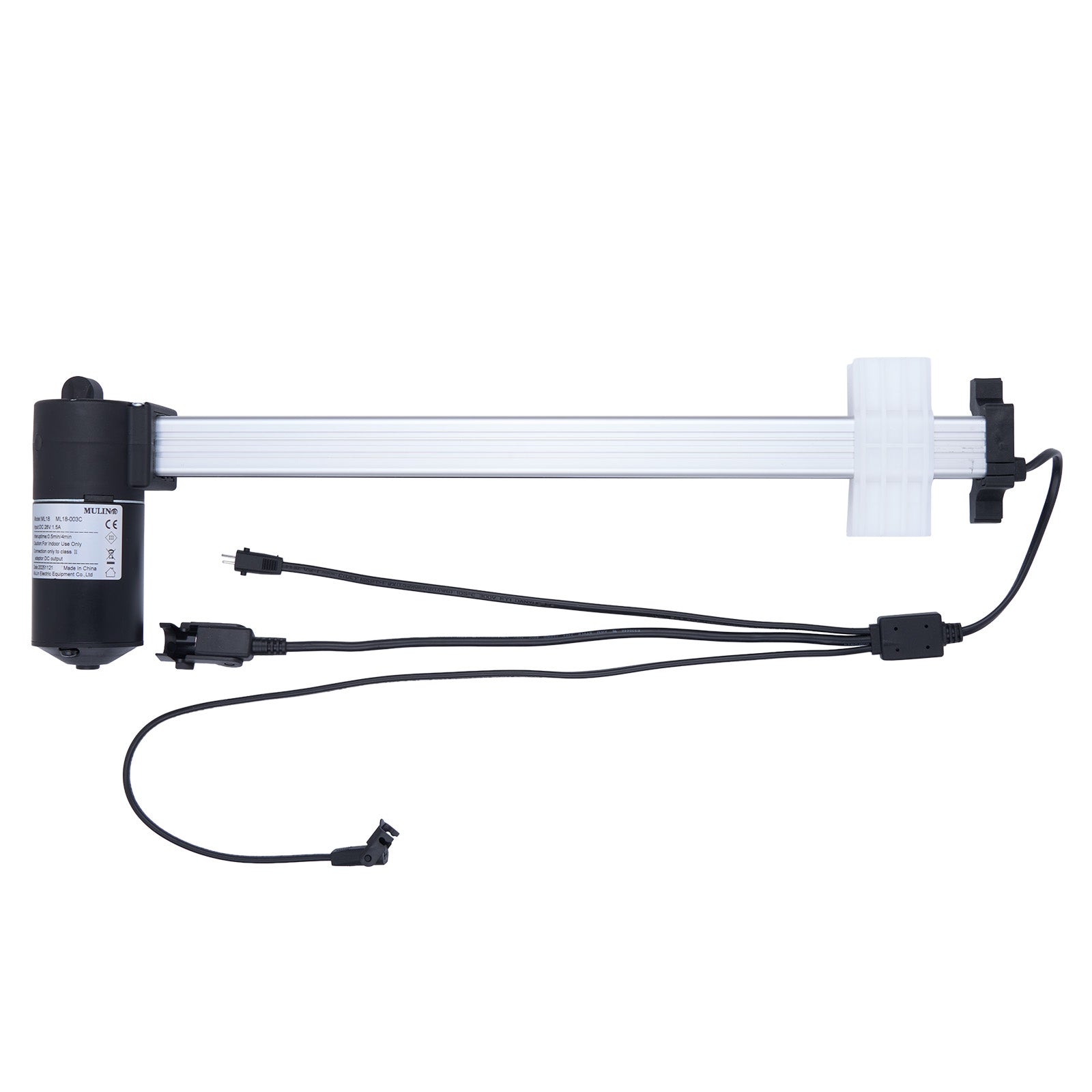 Electronic component with wires on a white background