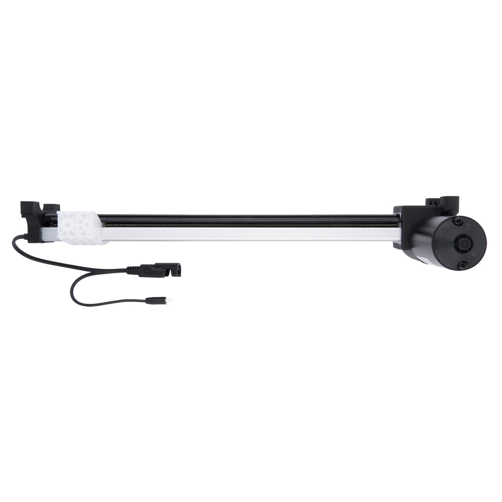 Camera slider with a white ball on a white background