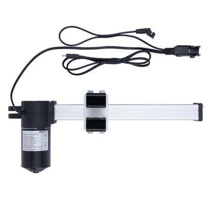 Electric actuator with cable on a white background