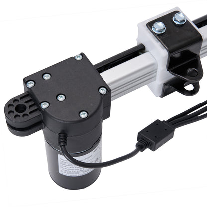 Mechanical pump with black and white components on a white background