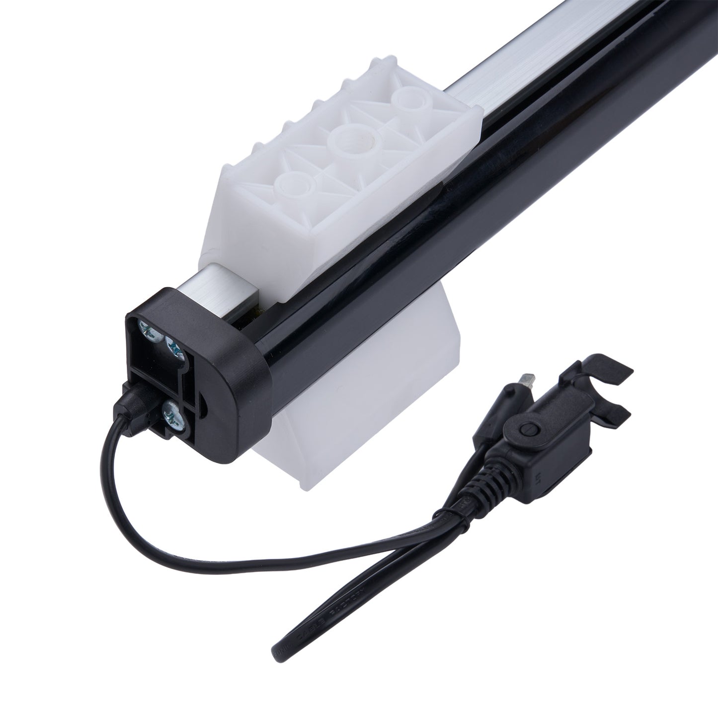 Light fixture with power cord on a white background