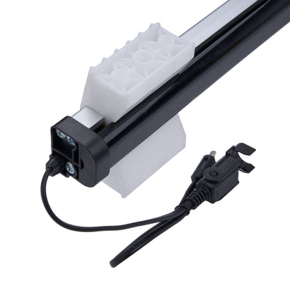 Light fixture with power cord on a white background