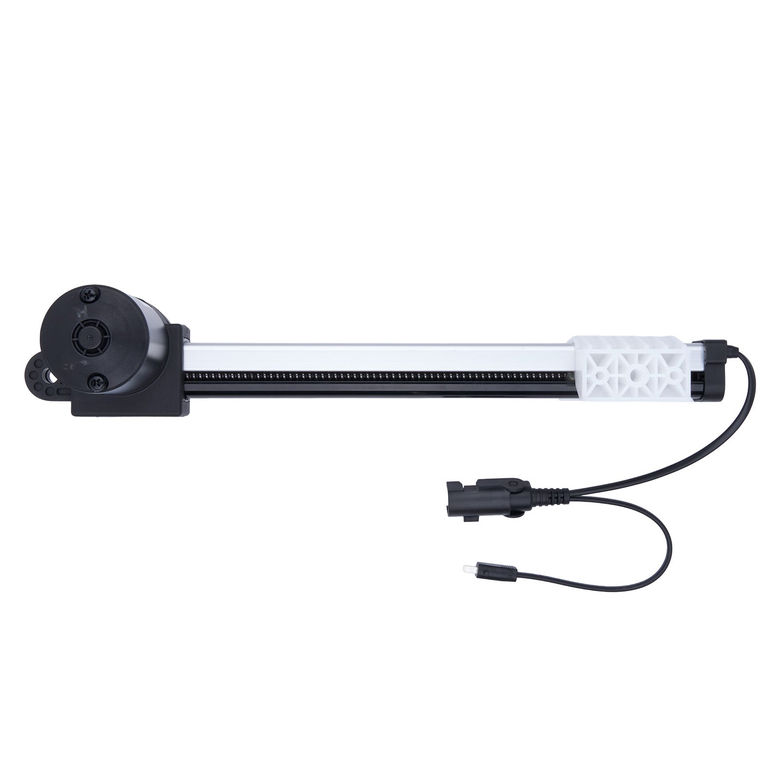 Black and white aquarium light on a white background