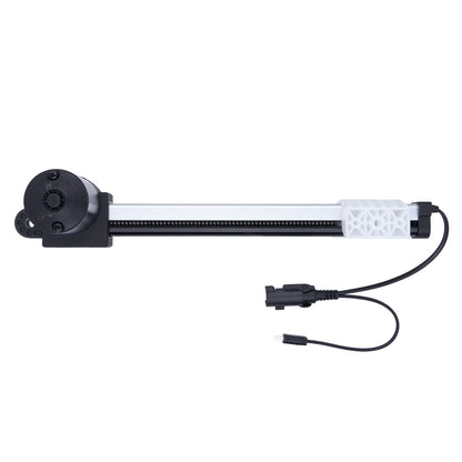 Black and white aquarium light on a white background