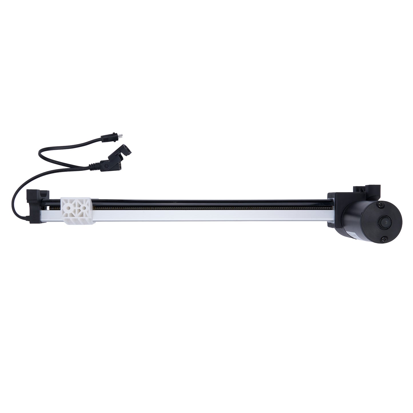 Black and white adjustable stand on a white background