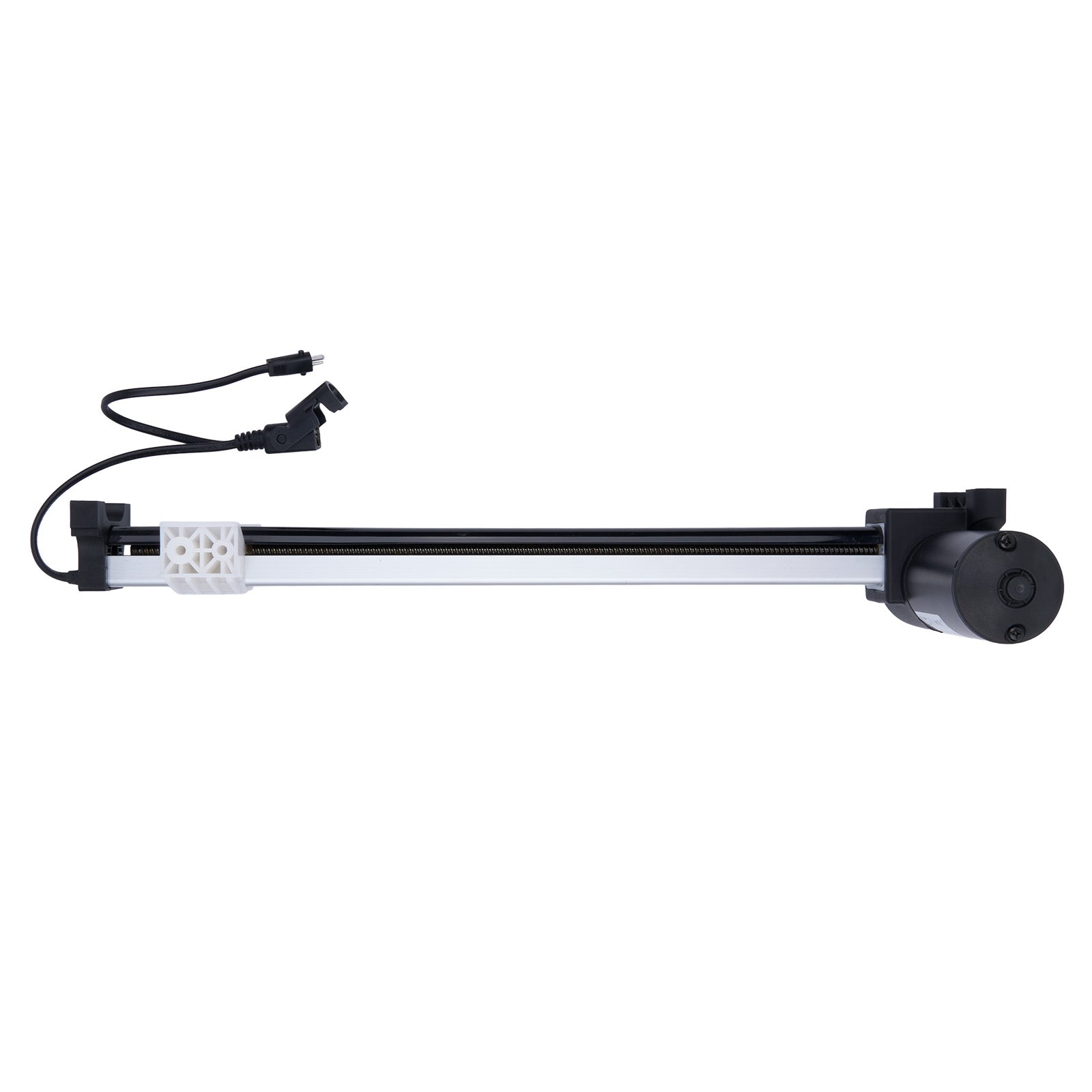 Black and white adjustable stand on a white background