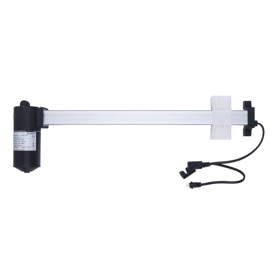 Mechanical arm with a black and white color scheme on a white background