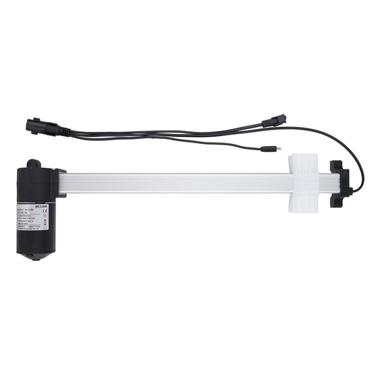 Mechanical arm with attachments on a white background