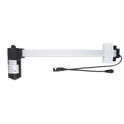 Mechanical arm with a cable on a white background