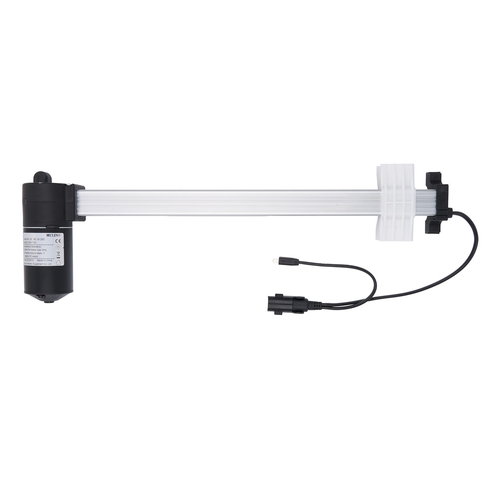 Aquarium light stand with power cable on a white background