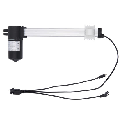 Electrical component with black and white parts on a white background