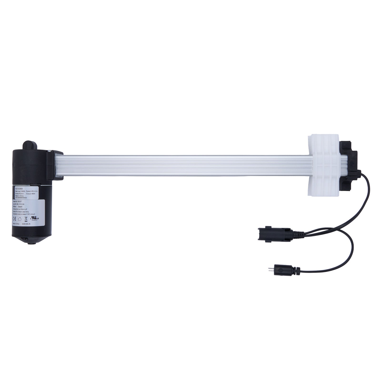 Aquarium light bar with black and white design on a white background