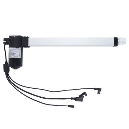 Linear actuator with cables on a white background