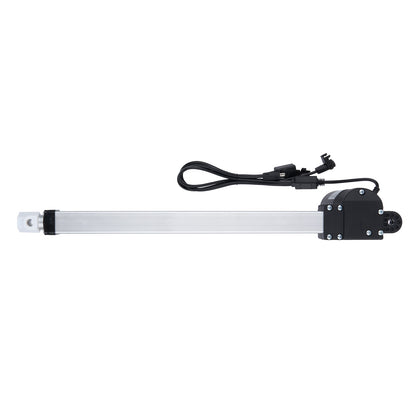 Linear actuator with cable on a white background