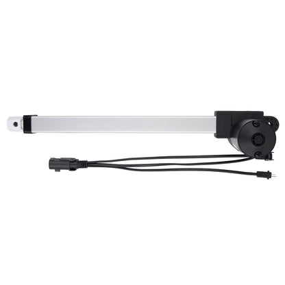 Linear actuator with cables on a white background