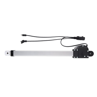 Linear actuator with cables on a white background