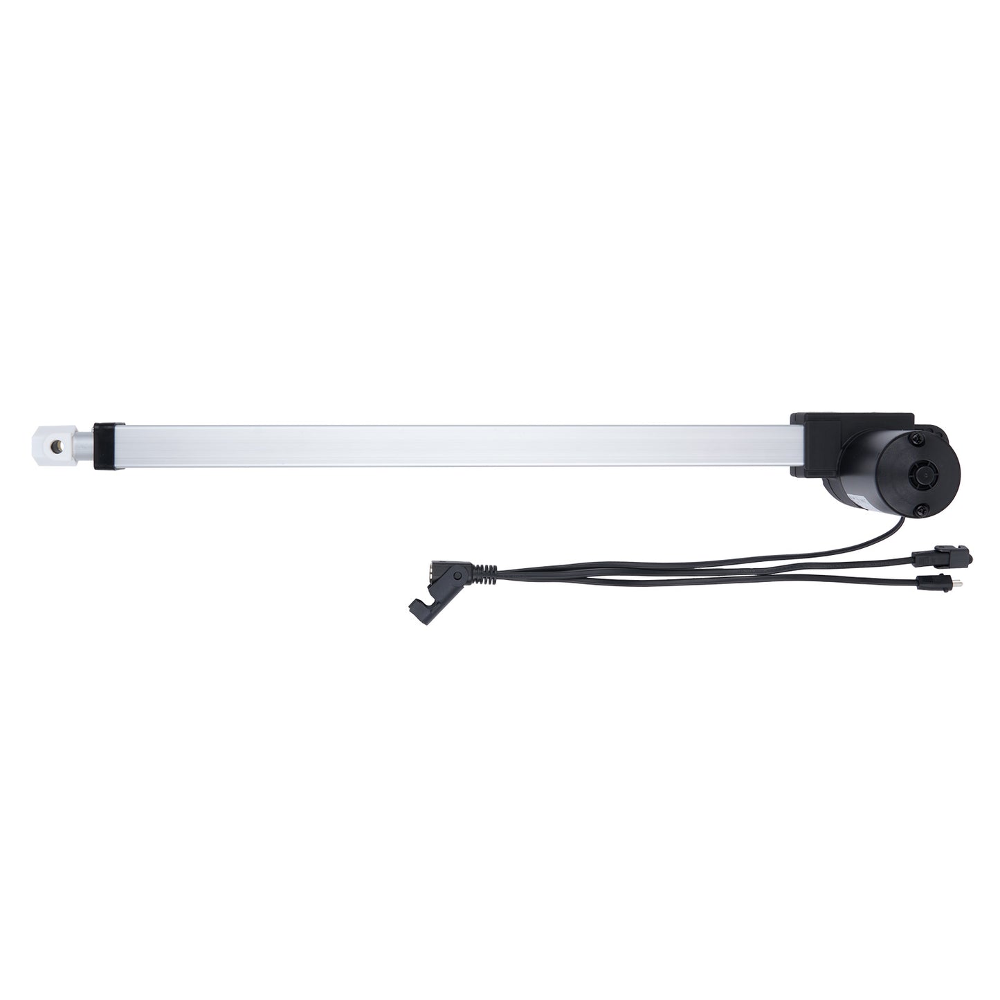 Linear actuator with cable on a white background