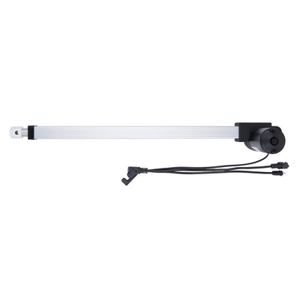 Linear actuator with cable on a white background