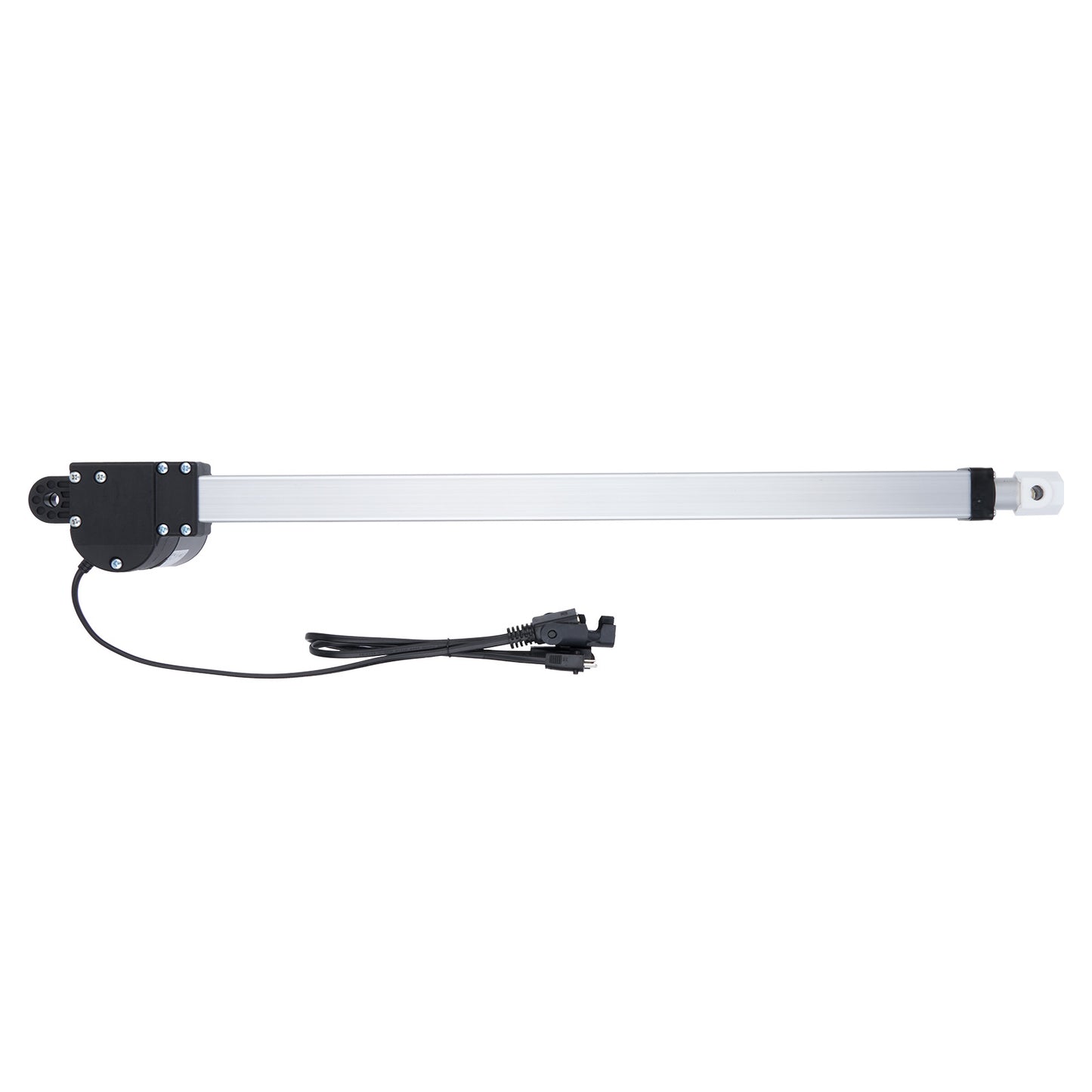 Light bar with a black cable on a white background
