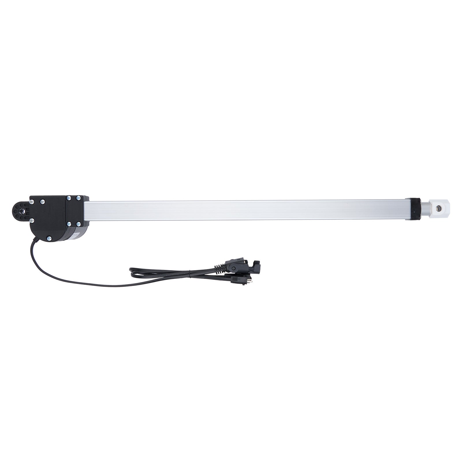Light bar with a black cable on a white background